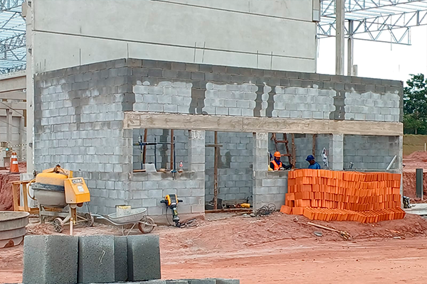 Construção de Cabine Primária, para distribuição de rede elétrica